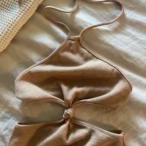 White Fox Boutique halter dress cutout